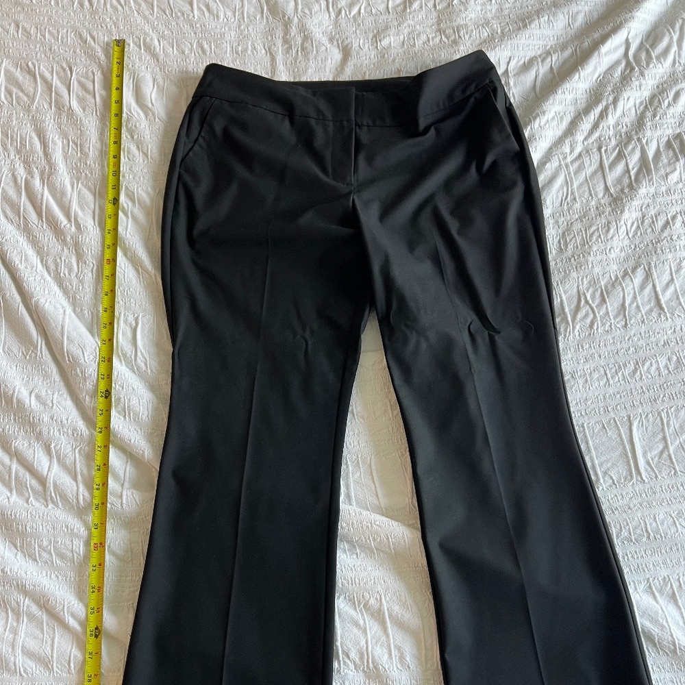 Ann Taylor Factory Black Suit Pants 14 Petite Curvy